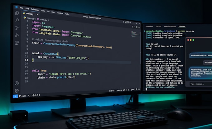 build a custom llm pipeline or ai agent in python