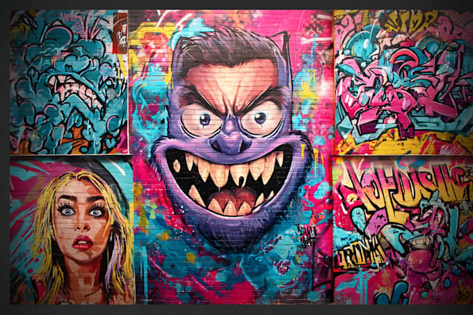 design graffiti designs, murals and wall arts