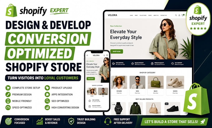 create a conversion focused shopify website