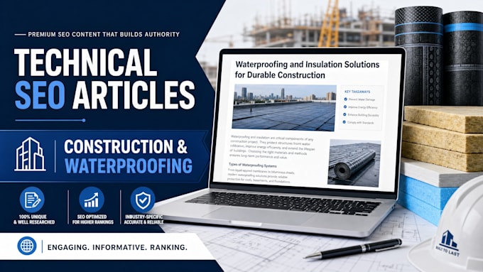 technical SEO articles about construction waterproofing and insulation
