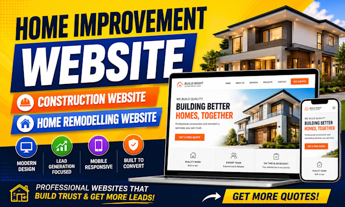 build construction website home improvement website home remodelling website