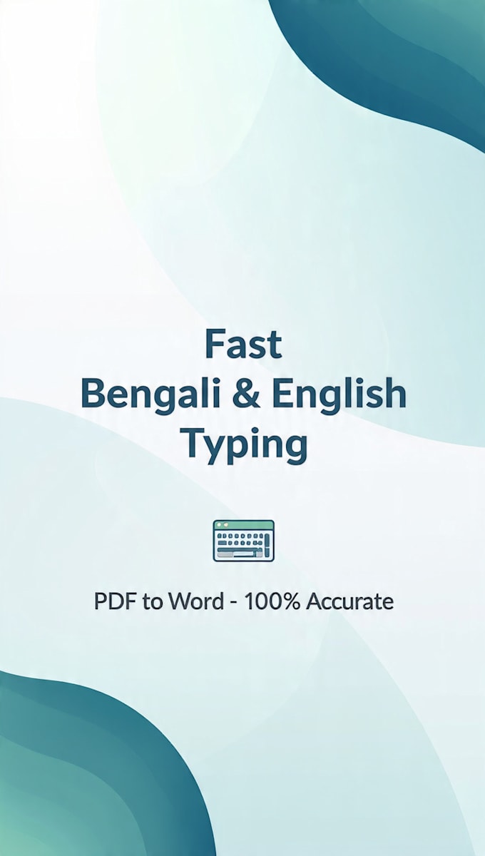 do fast bengali and english typing work