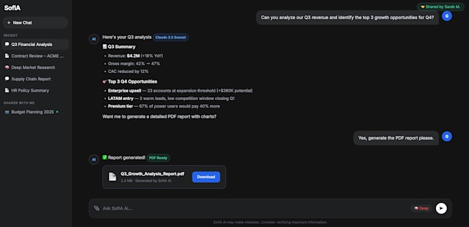 a customai plataform, rag and private