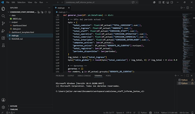 automatizare tus procesos de datos python