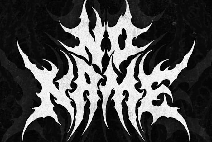 design war metal band logo design