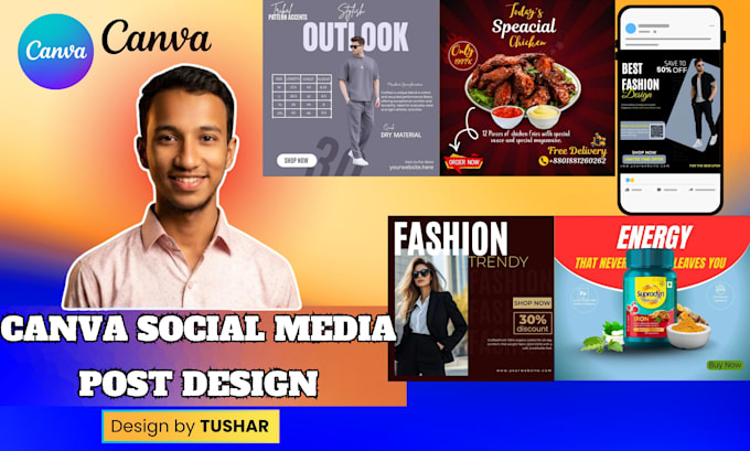 design editable canva social media posts and templates