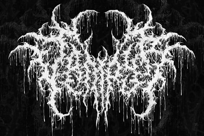 design dark occult metal band logo
