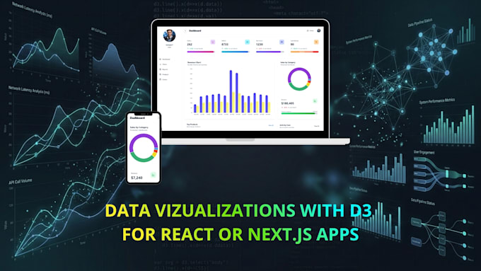 create responsive data visualization in d3 js and react js