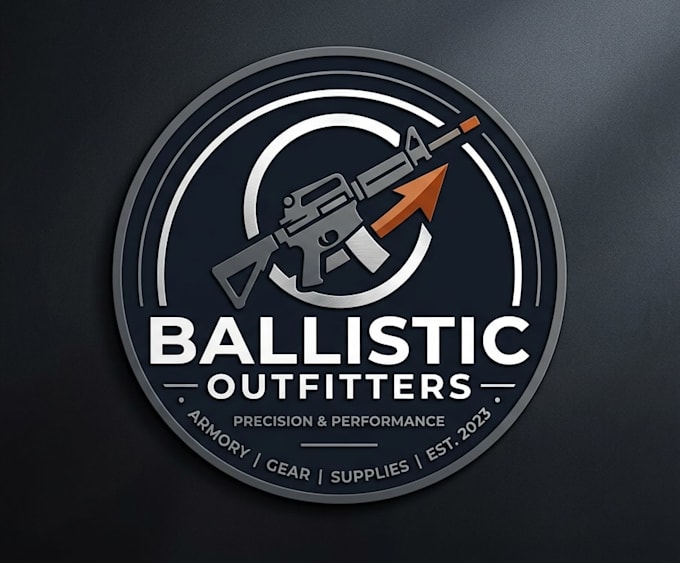 design unique gun shop logo within 24 hours