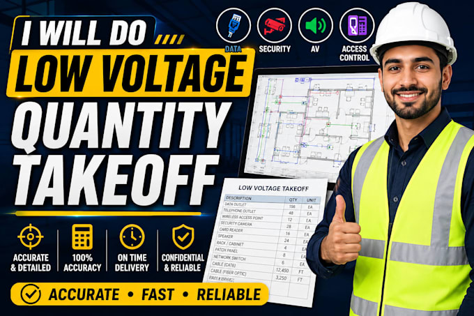 do low voltage quantity takeoff