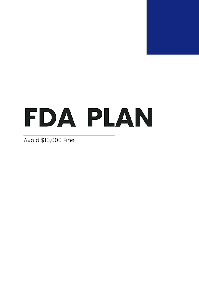 Fda's Plan.pdf Write fda plan for bakery export by Azam_qa_expert | Fiverr