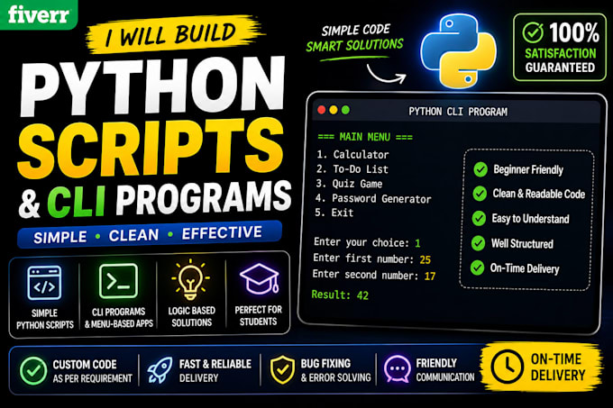 create simple python programs and scripts for beginners