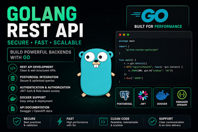 build secure golang rest apis with postgresql and docker