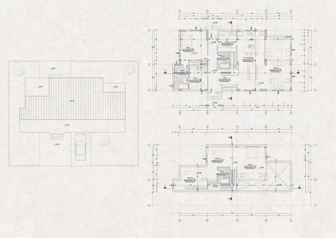 draw architectural floor plans and blueprints in autocad