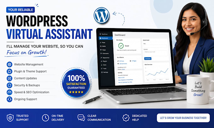be your wordpress virtual assistant for website management