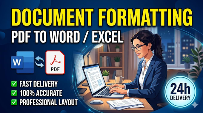 do professional document formatting and PDF conversion