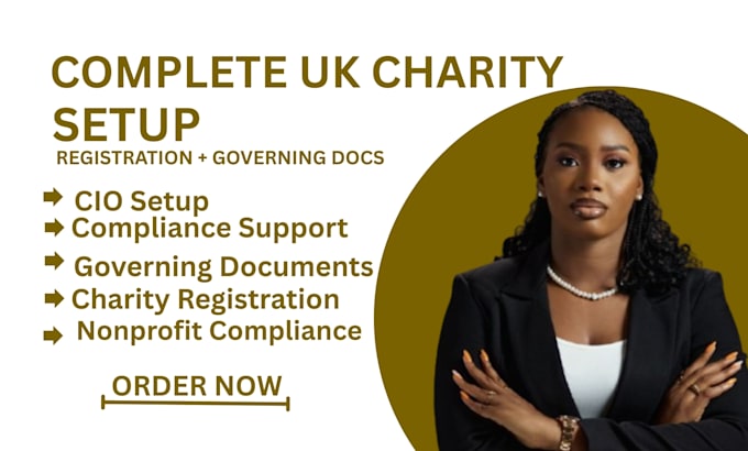 prepare UK charity registration and governing documents professionally