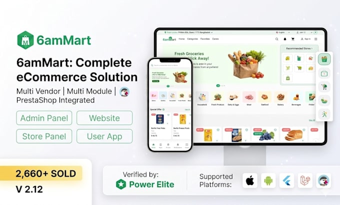 and customize prestashop module 6ammart multi vendor multi module ecommerce