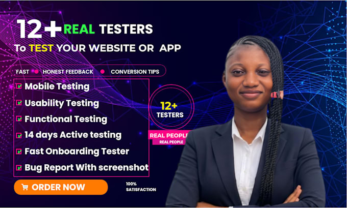 provide 12 testers , closed testing ,20 testers and mobile app testing