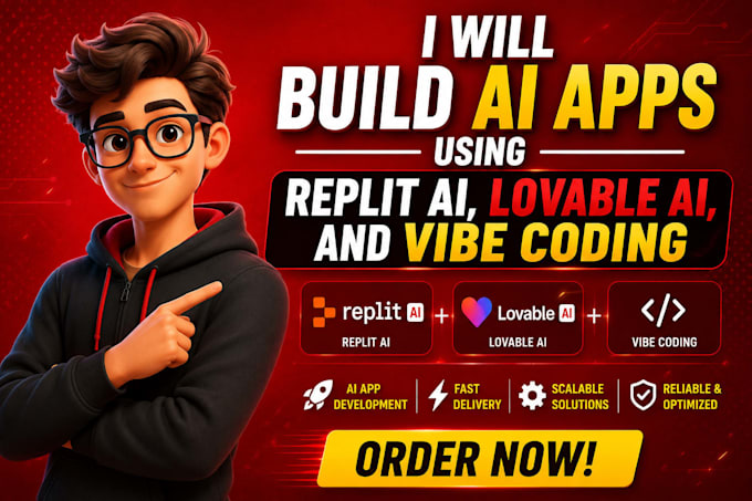 build ai apps using replit ai, lovable ai, and vibe coding, replit ai