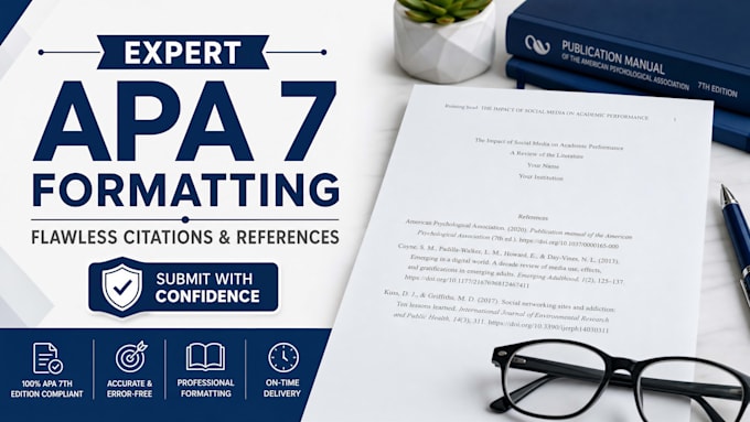 do apa 7 formatting, in text citations, references, and dois