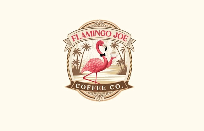 design flamingo joe coffee company logo