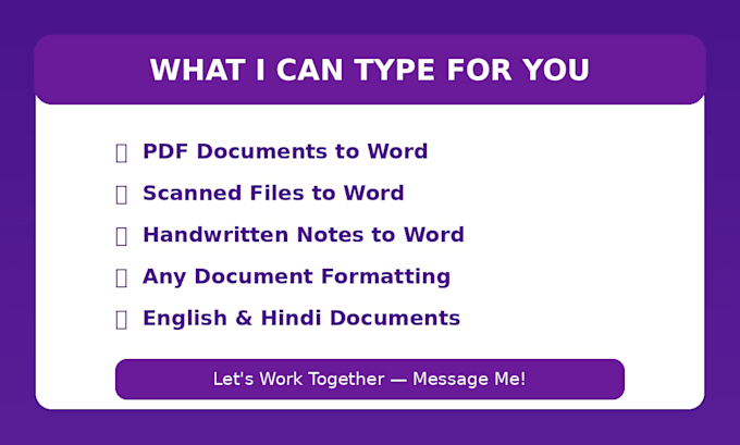 type PDF to word document accurately