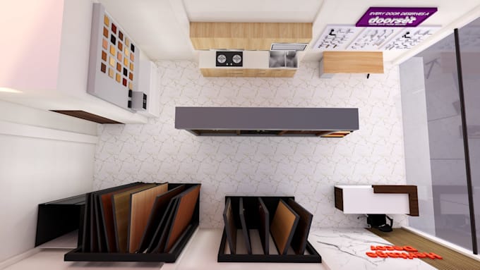 create modern and professional showroom interior designs