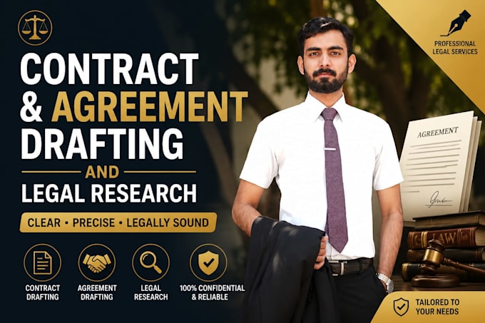 draft contracts, agreements and do legal research