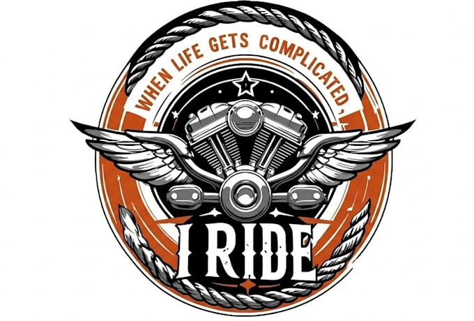 do modern biker motorcycle badges logo