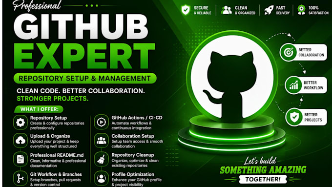 setup manage and optimize your github repository professionally