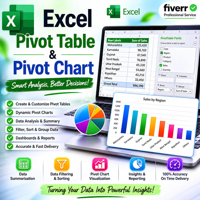 create professional excel pivot tables and pivot charts