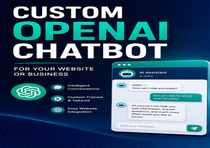 build a custom openai chatbot for your website or business