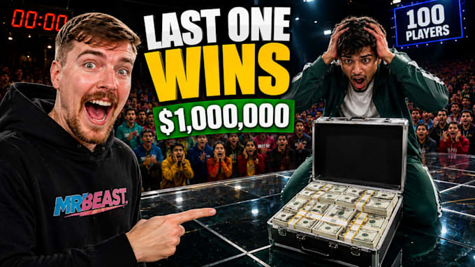 design high CTR youtube thumbnails in mrbeast style