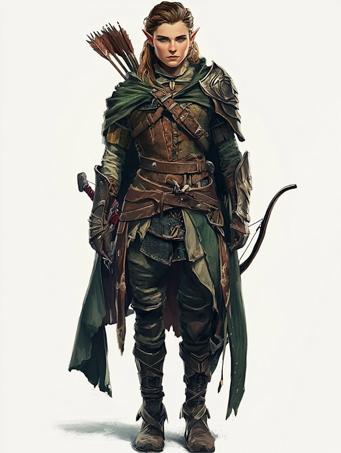 fantasy dnd character illustration