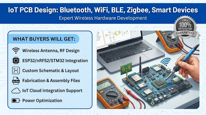 design iot pcb bluetooth wifi ble zigbee smart device wireless hardware