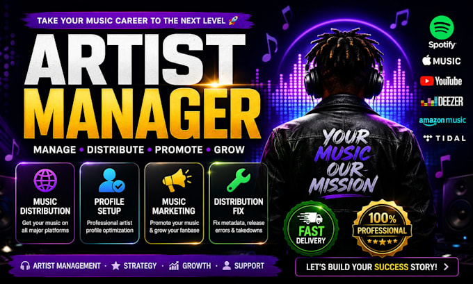 music distribution, do spotify profile setup and artist management music boost