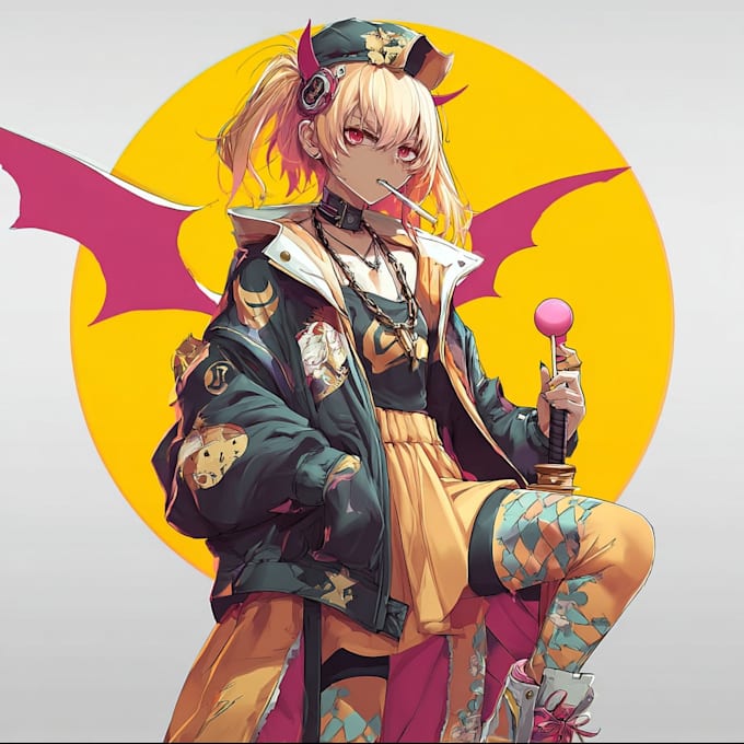 create custom anime fan art and digital illustration artwork