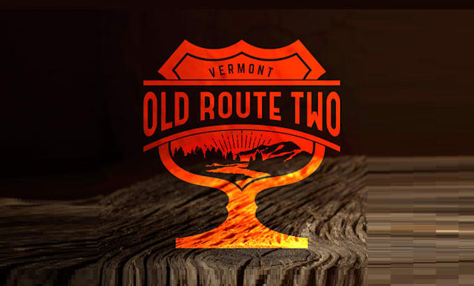 create a classic vintage logo for old route two spirits