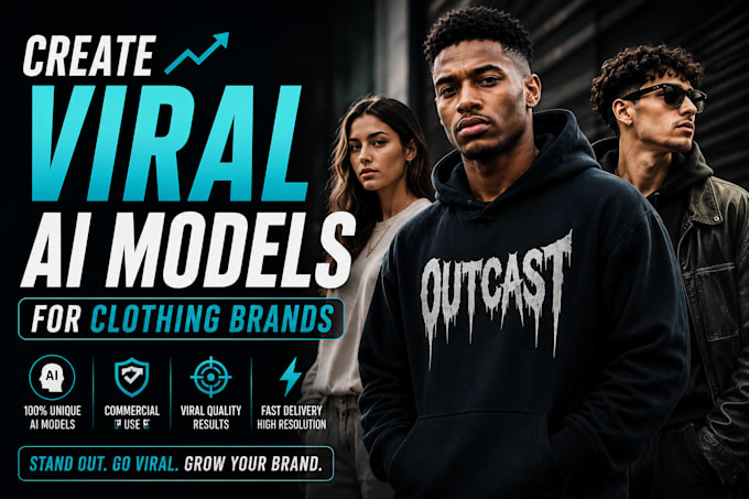 create viral ai models for clothing brands