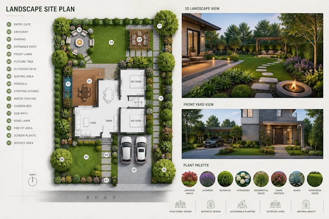 render architecture and landscape site plan design very fast