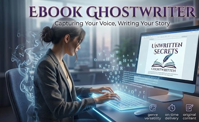 ghostwrite a professional fiction or nonfiction ebook