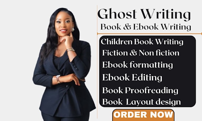 ghostwrite fiction and nonfiction, ebook ghostwriter