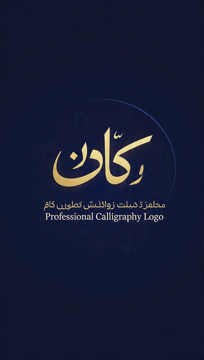 design unique urdu logo and calligraphy