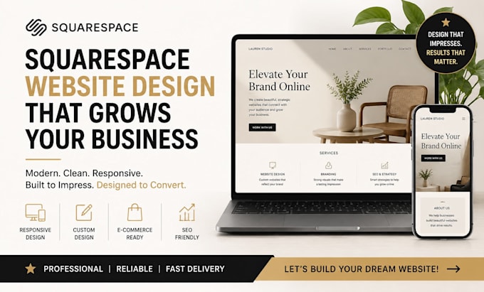 do squarespace website design for your business