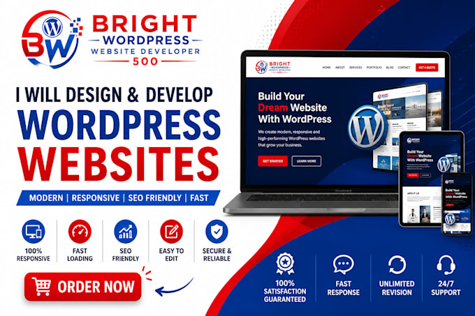 build responsive wordpresss website for your buisness