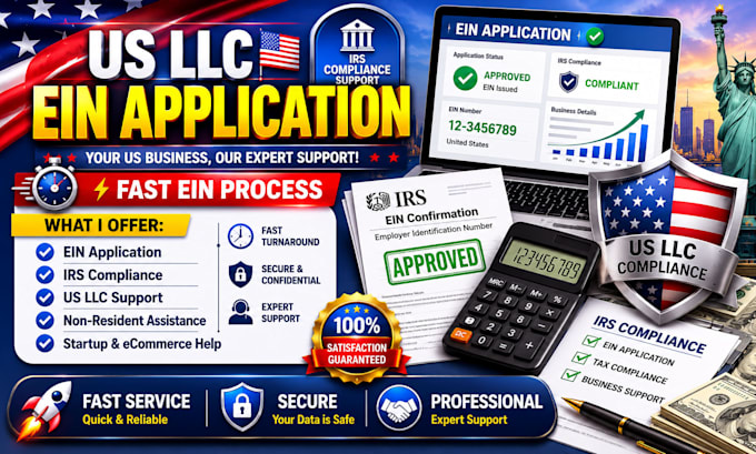 apply ein for your US llc and irs compliance support