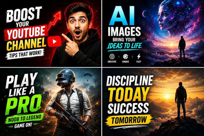 design professinoal youtube thumbnails