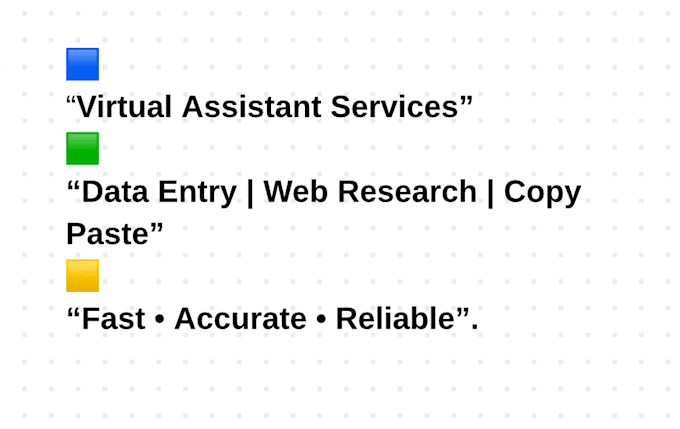do data entry, web research, and virtual assistant tasks