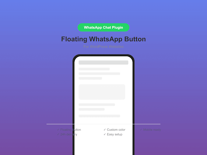 add whatsapp chat button to your wordpress website